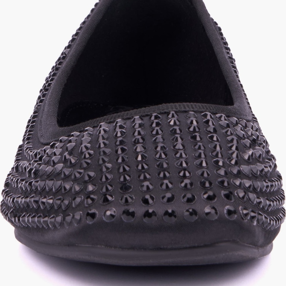 New York & Company Black Studded Ballet Flat - Picture 3 of 7
